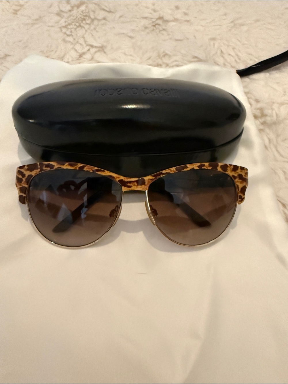 Robert Cavallo Melograno animal print sunglasses